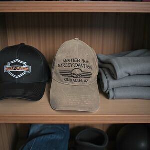 Harley Davidson Motorcycles Mother Road Kingman, AZ gray Cap Hat